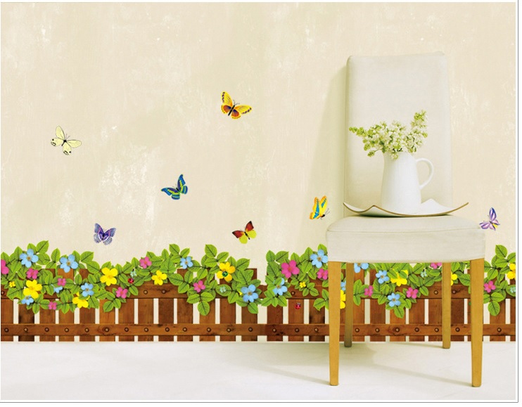 tranh dán chân tường